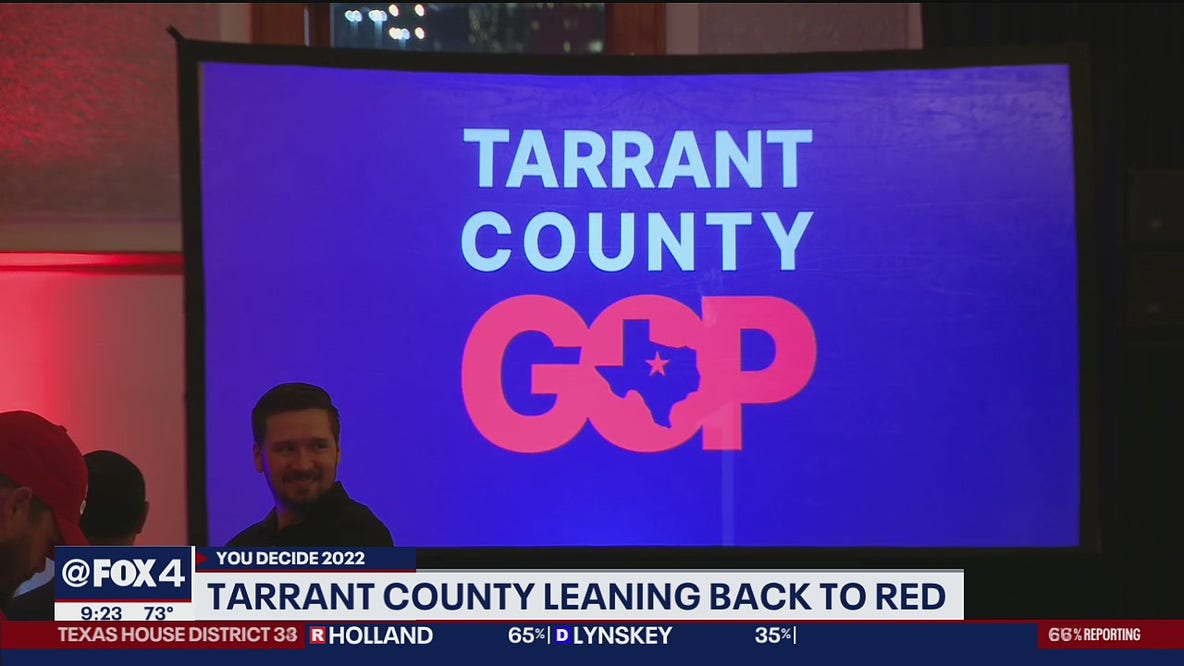 Tarrant County leaning back to red